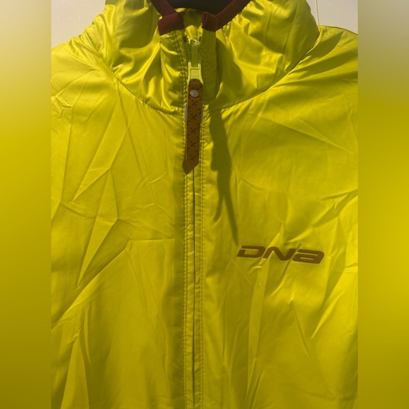 Descent Neon Yellow Green Puffer Reversible Quilted Jacket Athletic Women Large - Picture 3 of 11